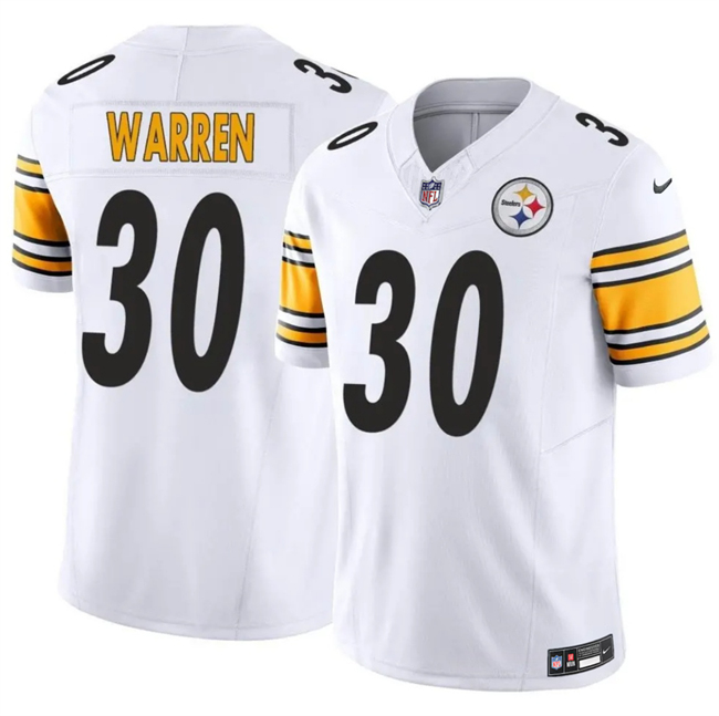 Men's Pittsburgh Steelers #30 Jaylen Warren Black 2025 F.U.S.E. Vapor Untouchable Limited Stitched Jersey